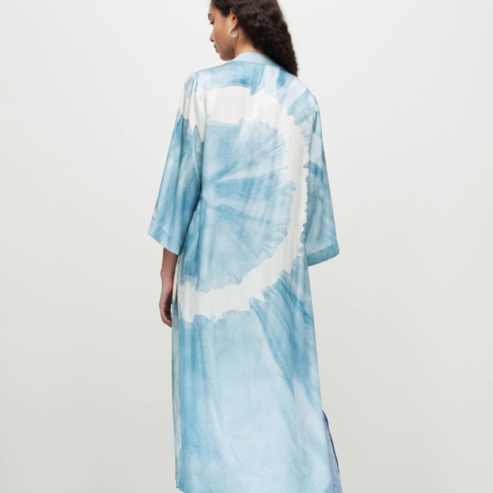 All Saints Carine Mariana Blue&White Kimono - NWT in Orig. Packaging UK 16/US 12
